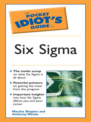 cover image of The Pocket Idiot's Guide to Six Sigma
